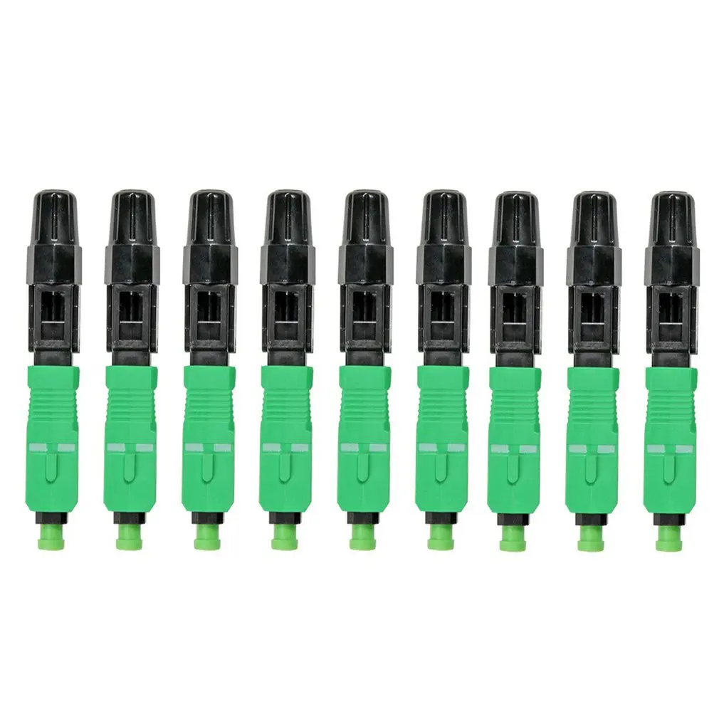 

8PCS High Quality SC APC fiber optic SC APC Single-mode Fast connector SC APC FTTH Fiber Optic quick Connector Free shipping
