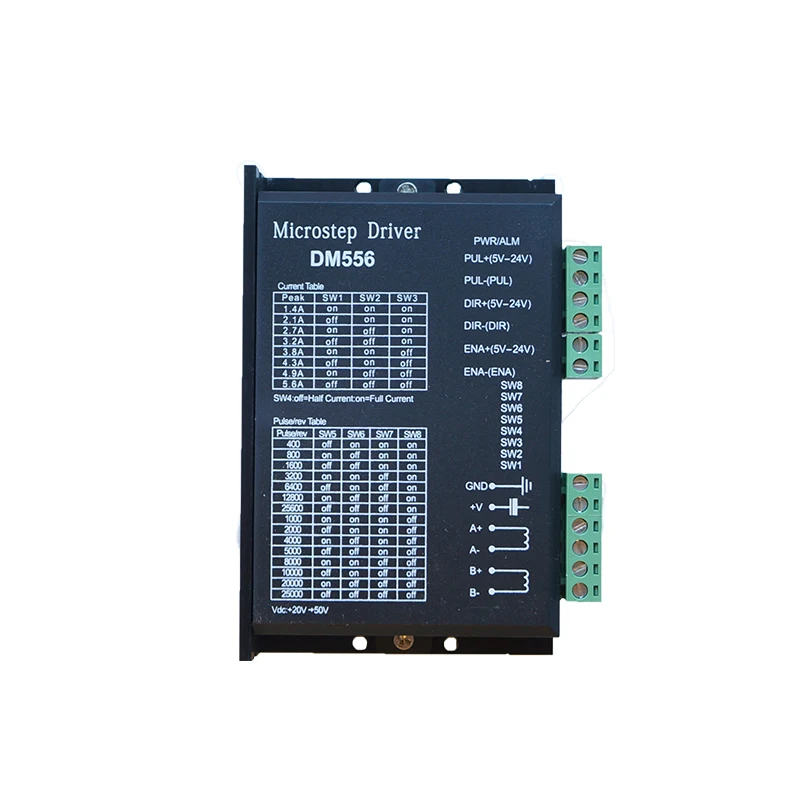 Nema23 42 DM556 Драйвер шагового двигателя 256 подразделение 24-50VDC 4.5A 2-фазный цифровой