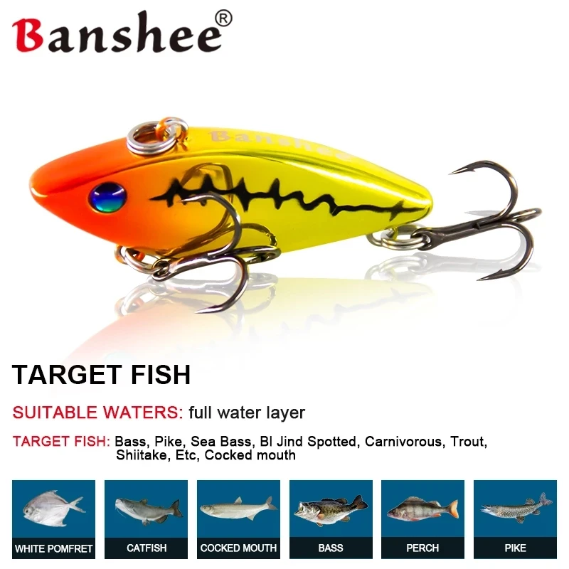 Banshee 40 мм 4 5 г воблеры мини Vib приманка рыболовная кренкбейт безлиповая погремушка
