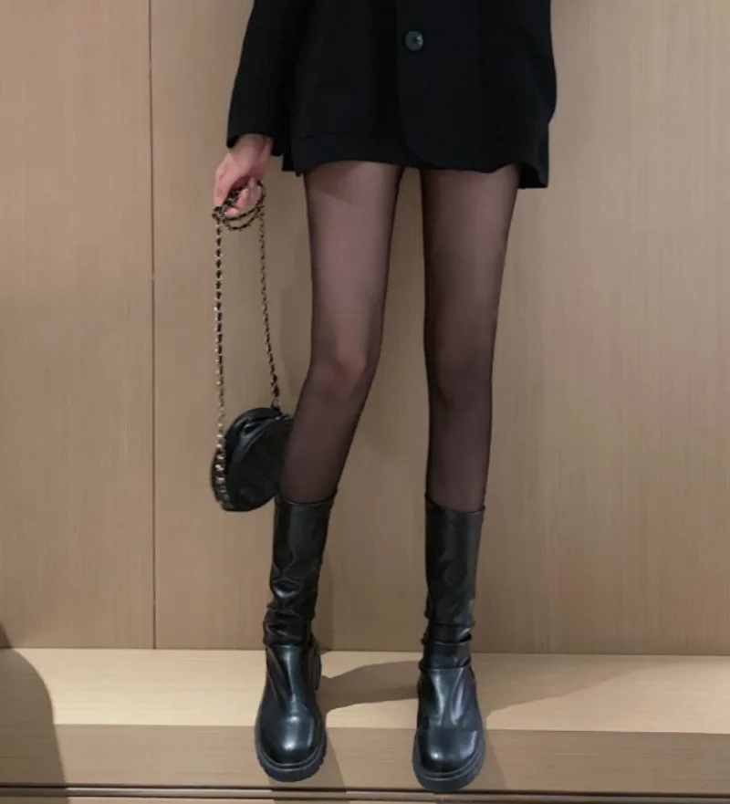 Женские прозрачные колготки Лидер продаж пикантные однотонные тонкие женские с