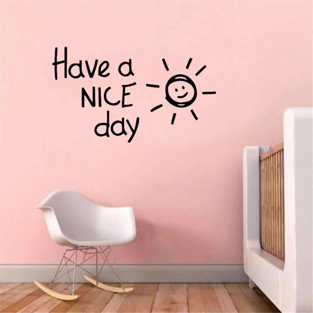 

Хорошего дня, мотивация фотообои для спальни, гостиной, декор для офиса, Виниловая наклейка на стену ph484