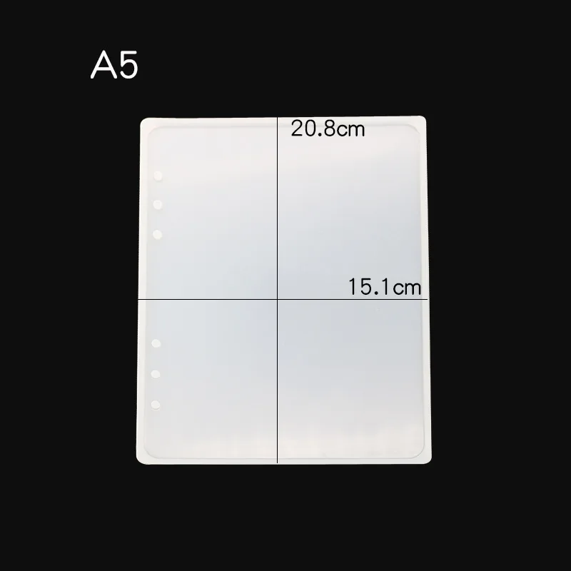 

A5 A6 A7 Notebook Cover Silicone Mold Crystal Epoxy Resin Molds For DIY UV Resin Mould Handmade Crystal Book Accessories