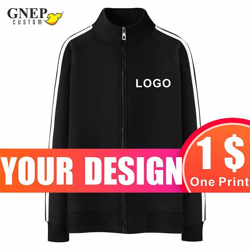 Winter Trend Stand-Up Collar Jacket Custom Fashion Men's And Women's Sweatshirt Cheap Printing Warm Casual Jacket GNEP2020