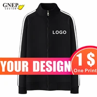 winter trend stand up collar jacket custom fashion mens and womens sweatshirt cheap printing warm casual jacket gnep2020