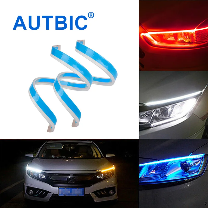 Автомобильные светодиодсветодиодный дневные ходовые огни AUTBIC DRL 12 В