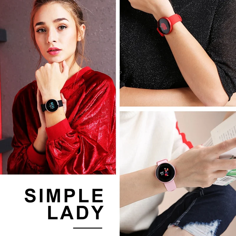 Смарт-часы женские с Bluetooth Модные часы калориями и пульсометром красивые