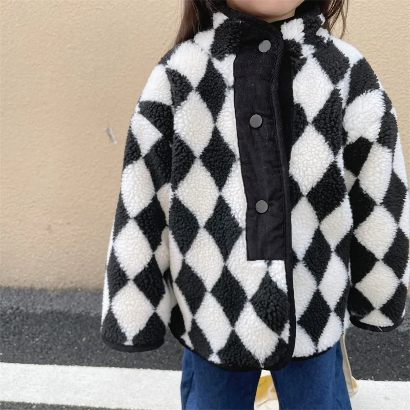 

Girls Baby's Kids Coat Jacket Outwear 2021 Casual Thicken Velvet Winter Autumn Cotton Fleece Sport Overcoat School Children's Cl