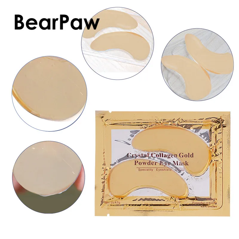 Увлажняющая маска для глаз 1/2/5 пар с кристаллами против старения сна морщин ухода