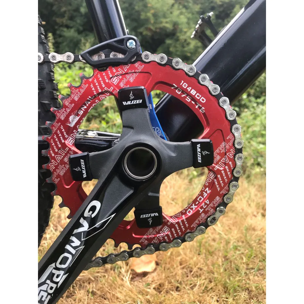 Bicycle Crank 96BCD 104BCD Round Shape Narrow Wide 32T/34T/36T/38T/40T/42T MTB Chainring Chainwheel Bike Circle Crankset | Спорт и
