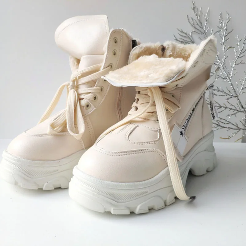 Coolcept/модные женские ботильоны с боковой молнией осенне-зимние кроссовки круглым