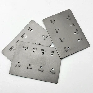 1piece Thread Measuring Card , DIY Tool Accessories Screw Measuring Ruler, DIY Folding Knife Screw Measuring Tool Card