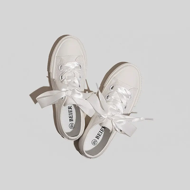 

Shoes with Skirt Fairy Silk Belt Small White Shoes Female 2021 New Women's Shoes All Over Hong Kong Windsurfing