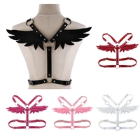 womens angel wings body harness lingerie harness bra strappy bralette tops punk gothic outfit accessories