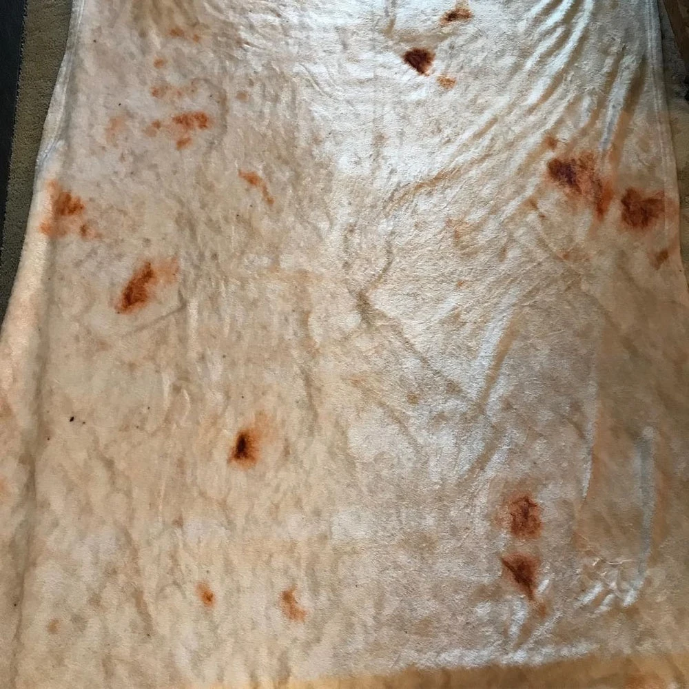 Фактура Tortilla мягкий флисовый плед с принтом Tortilla de Harina Burrito одеяло круглый диван офисные одеяла Забавный подарок