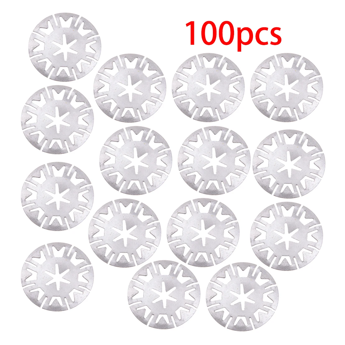 

MS1117 100 шт./компл. Автомобильная Серебряная накладка на выхлопную трубу, тепловой экран, металлическая пружинная шайба, крепежная Зажимная га...