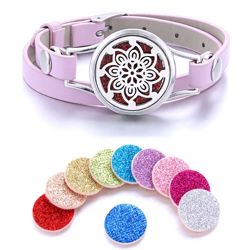 Новинка ароматерапия ювелирное изделие эфирное масло диффузор медальон кожаный