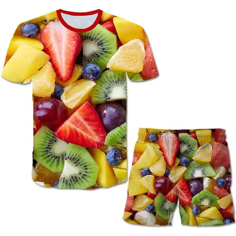 

colorful Water droplets candy summer clothes boys clothing set polyester print 2020 T shirt and short pants children clothes
