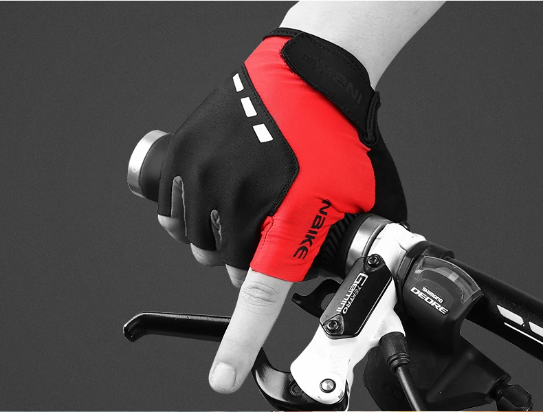 INBIKE велосипедные перчатки с полупальцами, светоотражающие дышащие мотоциклетные перчатки для горного велосипеда, летние мужские и женские перчатки для езды на спортивном велосипеде