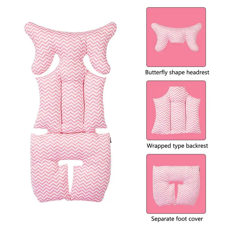 Детская двухсторонняя обеденная коляска мягкая подушка размеры 34x78 см | Мать и