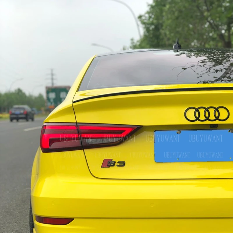 Задний спойлер для Audi A3 2012 2013 2014 высококачественный из АБС пластика цвет