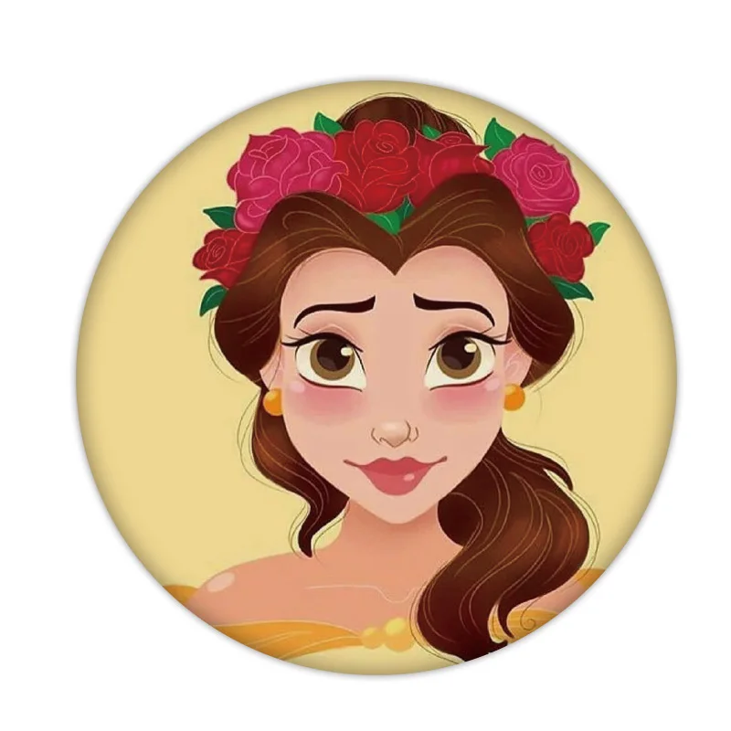 1 шт. хорошее качество брошь Белла Анна Золушка принцесса пластиковый значок