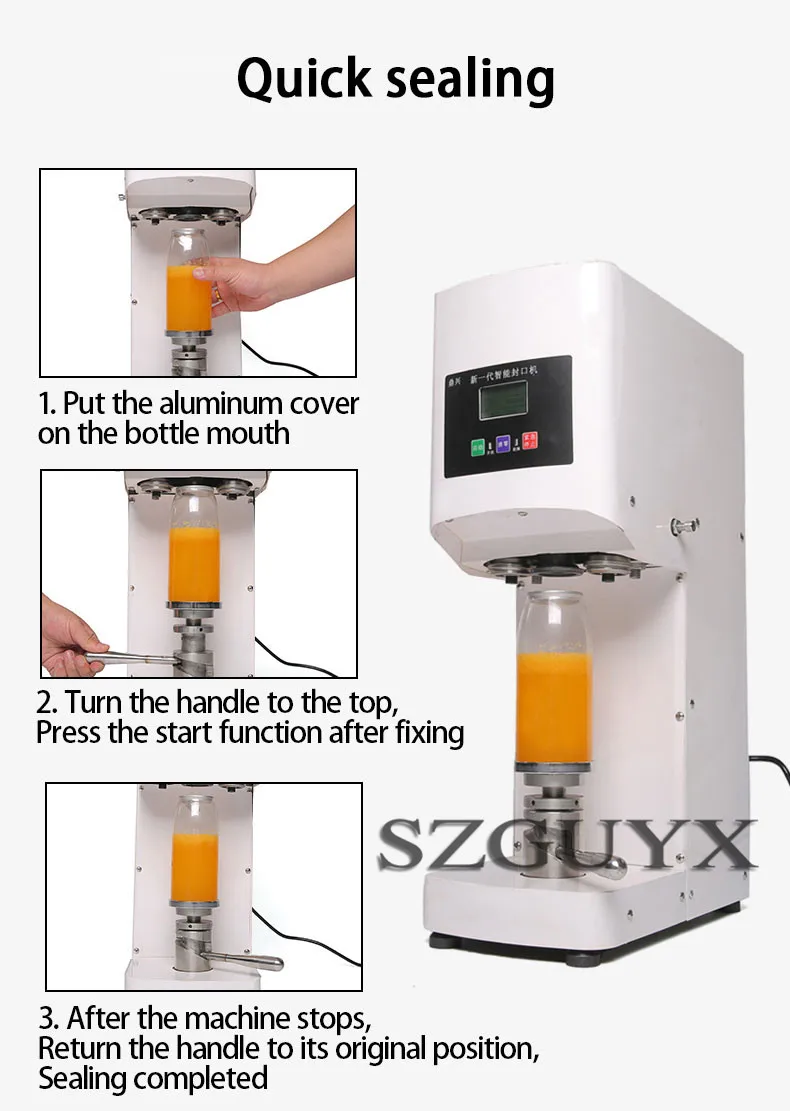 Commercial stainless steel Cans Cup sealing machine Sealer Store drink Intelligent automatic sealing machine