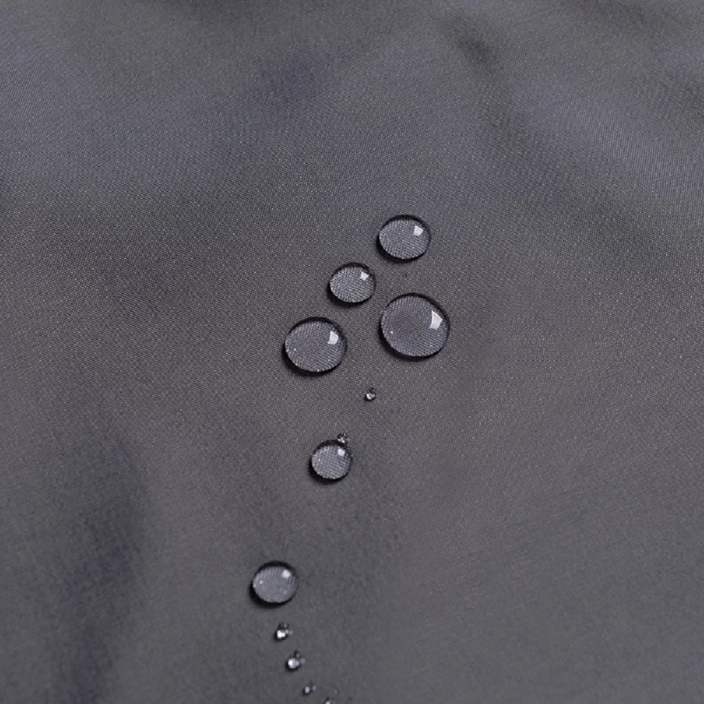 Набор водонепроницаемых занавесок для душа с 12 крючками однотонная серая