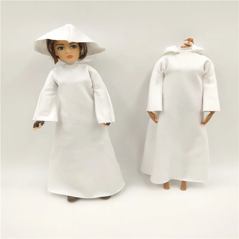 Оригинальная белая накидка для косплея платье куклы масштаба 1/6 костюм из войн