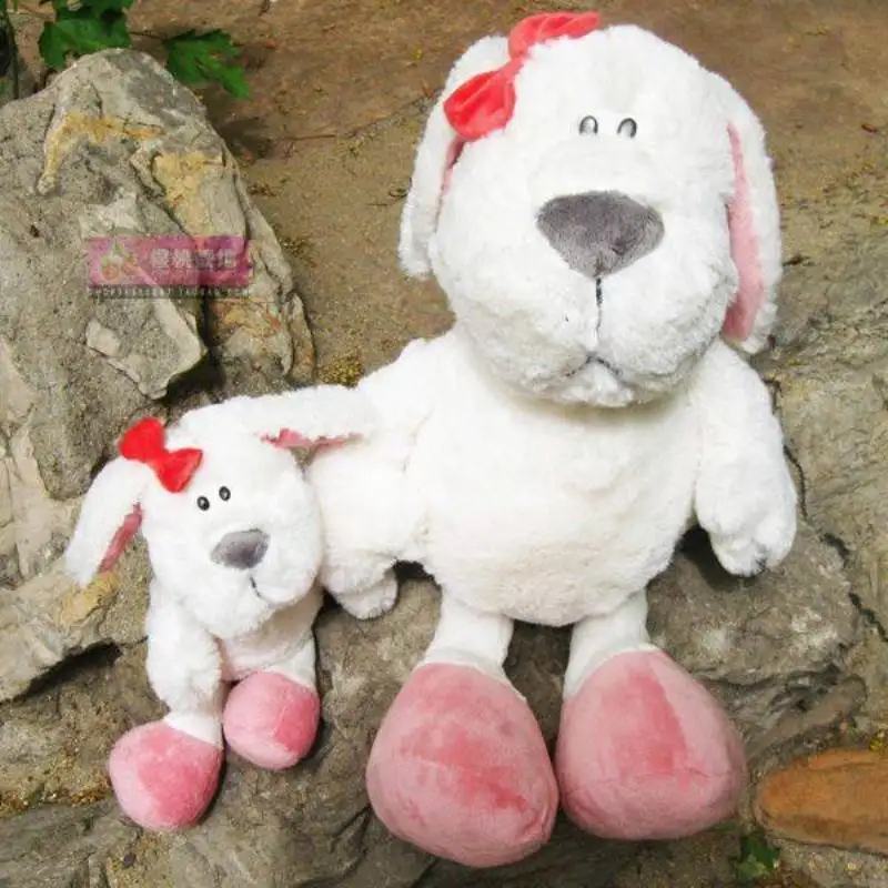 1 шт. плюшевая игрушка в виде собаки с красным сердцем|plush toys|dog plush toytoys for |