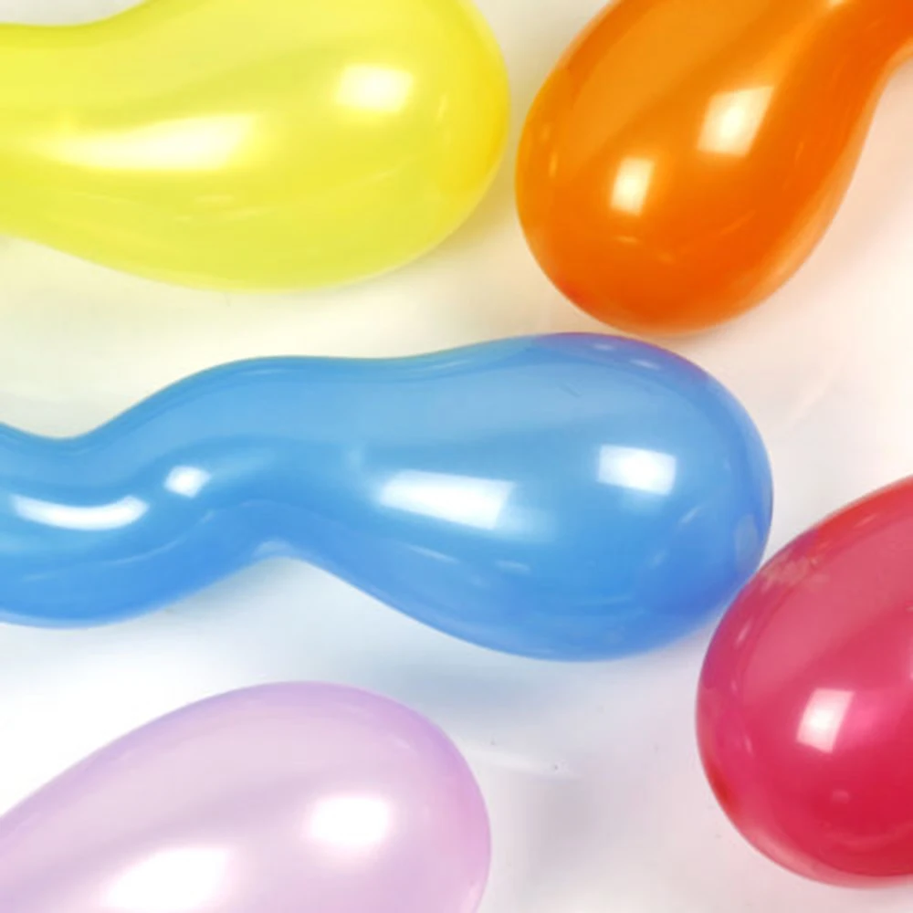 100 шт./лот модные гигантские резиновые гелиевые спиральные латексные длинные