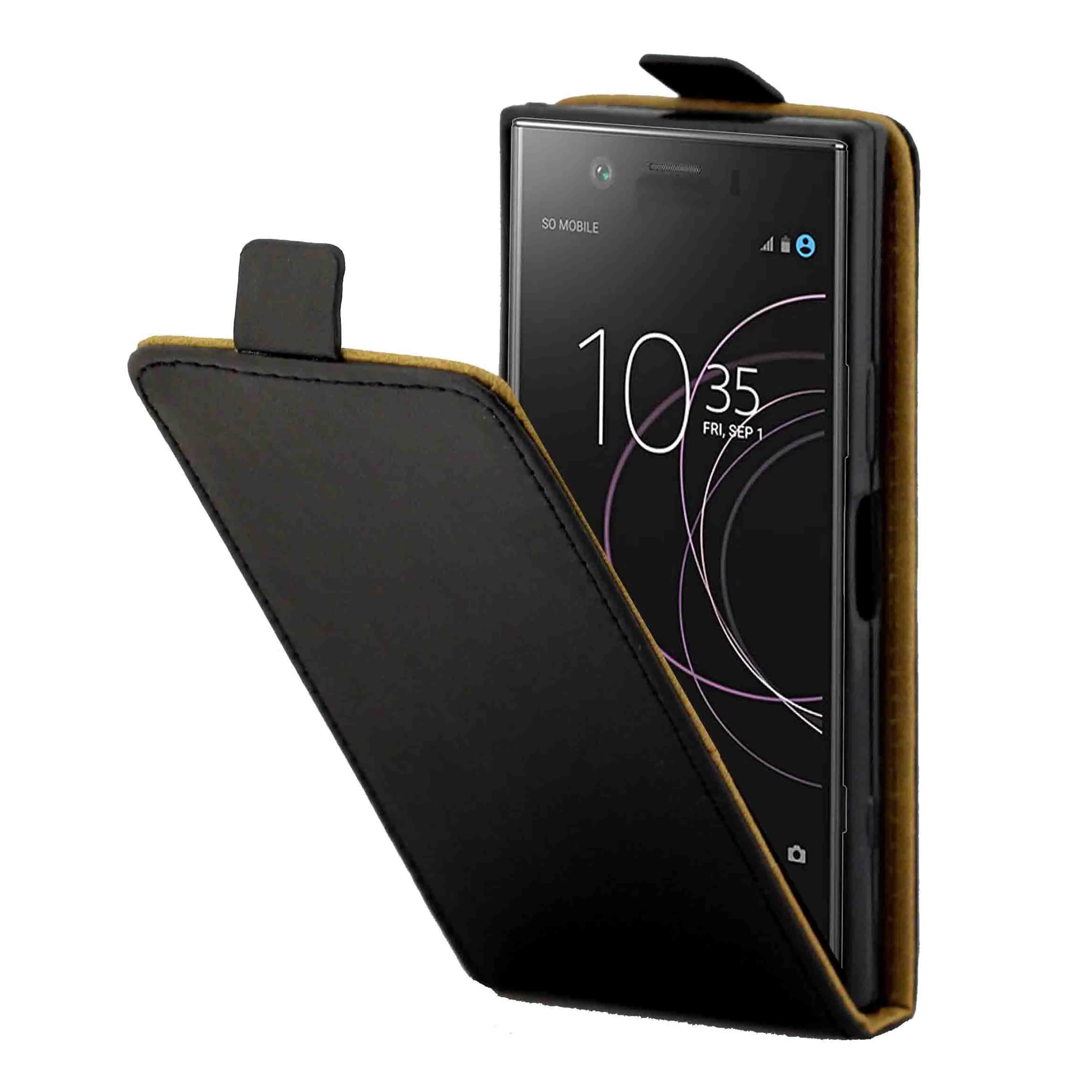 Магнитный Вертикальный откидной кожаный чехол из ТПУ для SONY Xperia XZ1 compact/XZ1C |