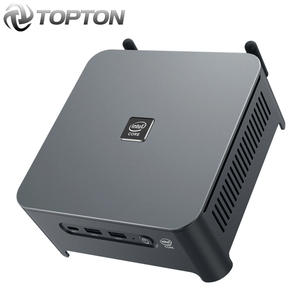 Мини ПК TOPTON Windows 10 Intel i9 10880H 8 ядер 16 потоков 2 * DDR4 M.2 NVME Lan Barebone DP HDMI HTPC NUC компьютер
