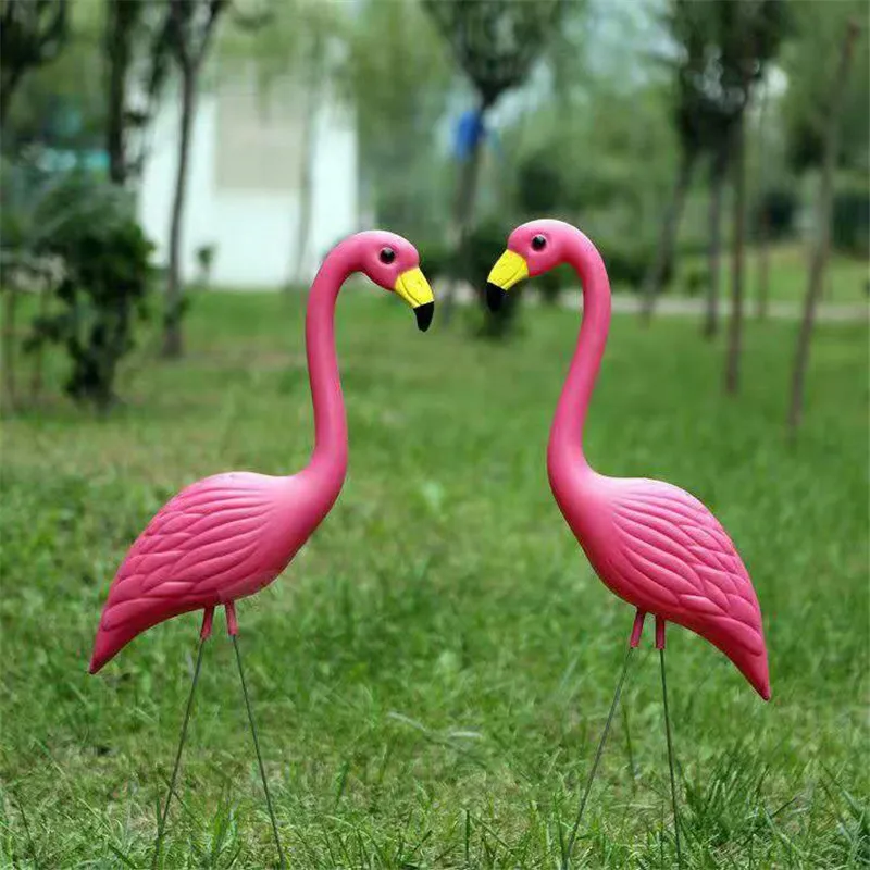2PCS3 Color Outdoor Plastic Simulation Artificial Flamingo Decoration For Garden Festival Party Wedding Villa Gardening Decor | Дом и сад