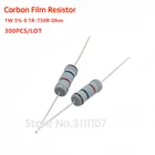 Комплект резисторов 300 шт. 1 Вт 5% 30 значений * 10 шт. сопротивление углеродистой пленки 0,1-750 Ом набор 0R1-750R 1 Вт ассортимент в ассортименте