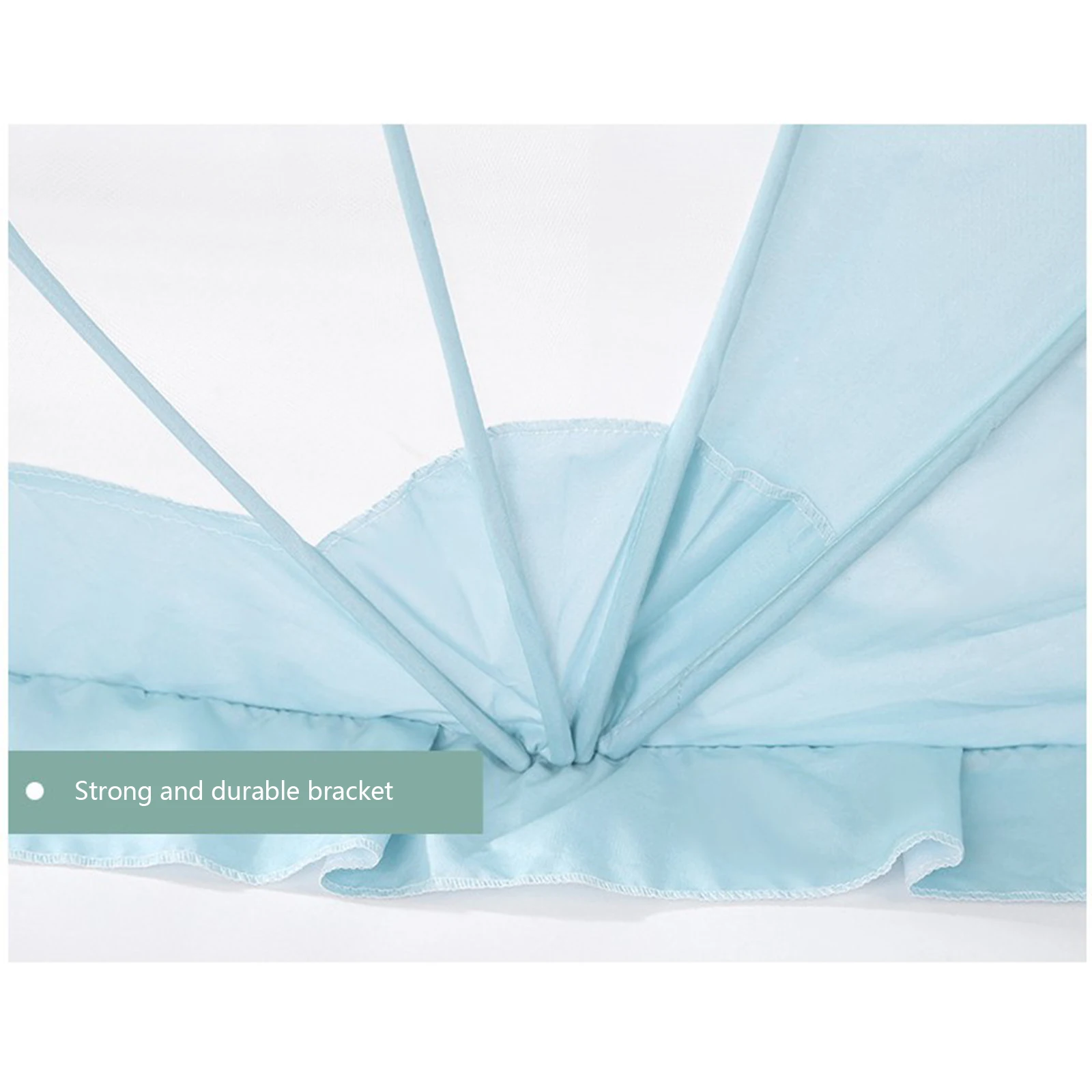 

Newborn Mosquito Net with Four U-shaped Reinforced Travellers Bottomless Unscrew Effective Shading Cloth Tool