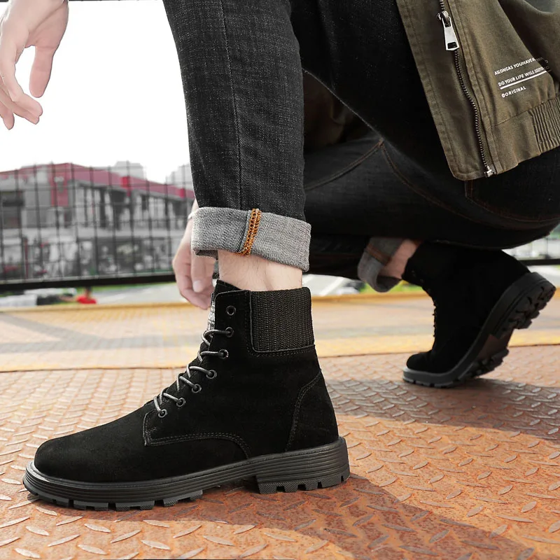 Мужские кожаные ботинки Martin Повседневная Военная Тактическая обувь