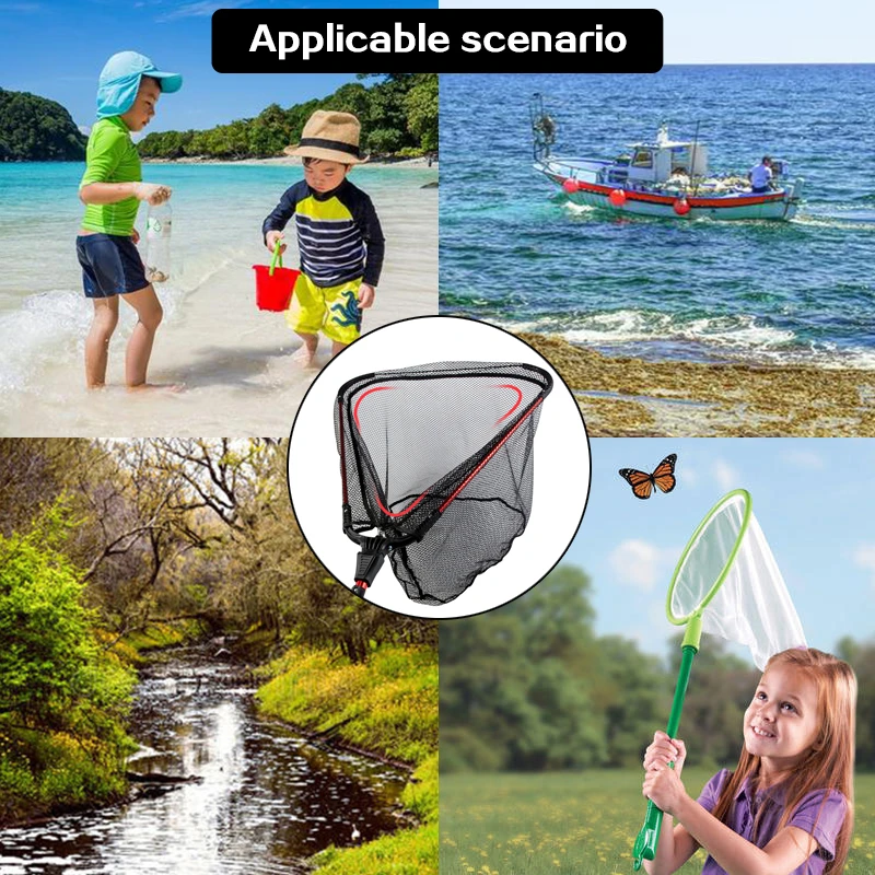 Портативная треугольная рыболовная салазка 80 см из алюминиевого сплава