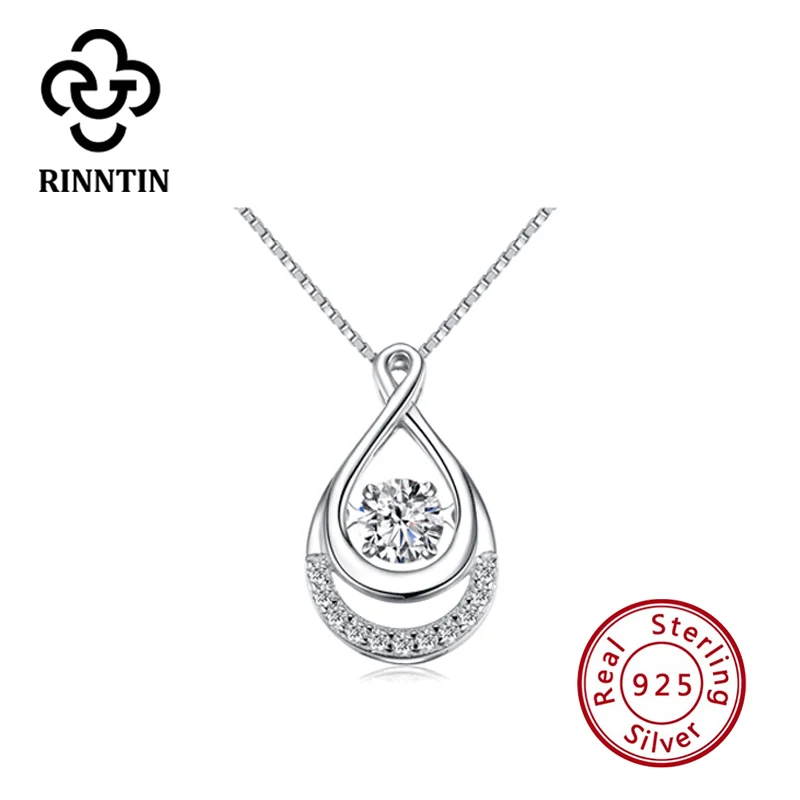 Женское ожерелье из серебра 925 пробы с подвеской в виде капли воды|pendant drop|pendant with