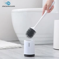 ecoco silicone toilet brush silicone wall mounted cleaning brush kit rubber head flushing brush for bathroom washroom wc