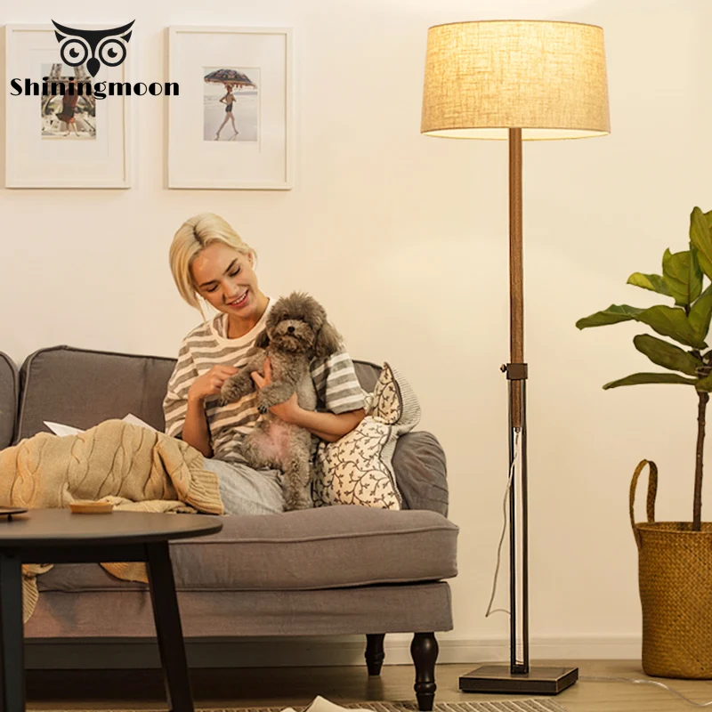 Китайская классическая тканевая Напольная Лампа современный Королевский Бог