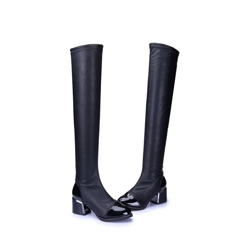 

pointed Knights' in autumn high boots, Women's super and winter: knee boots, thin legs and elastic