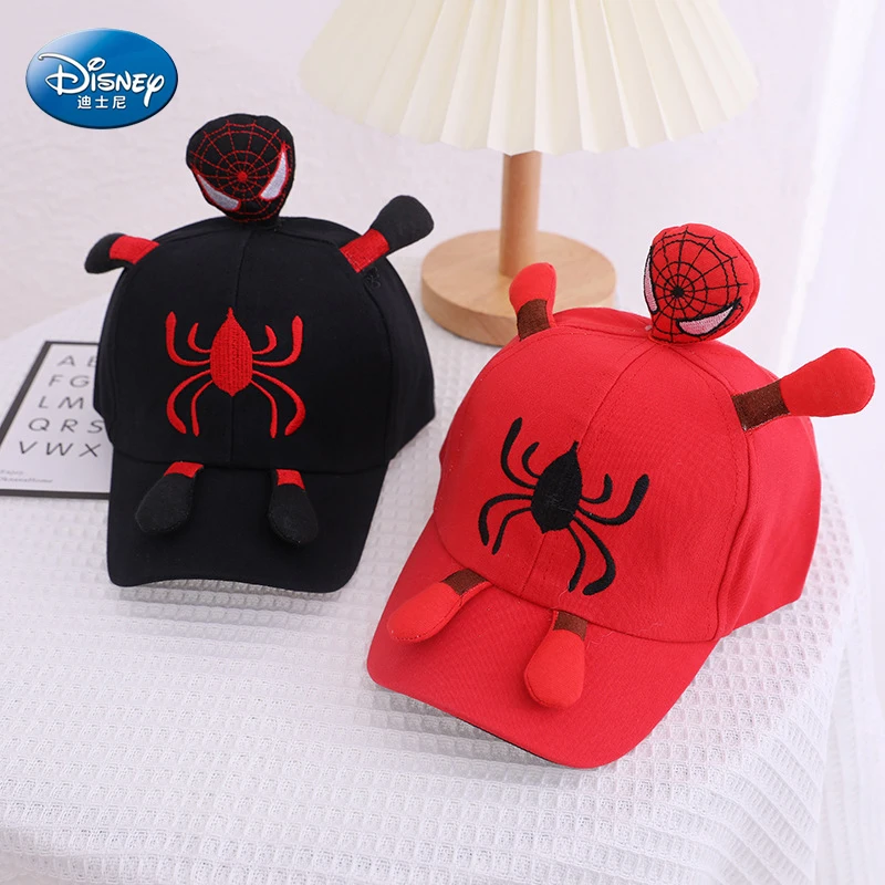 

Disney Spiderman Cartoon kids hats For Children Cotton Baby Baseball Cap Kid Boy Girl Hip Hop Hat Spider man Cosplay Sun Hat