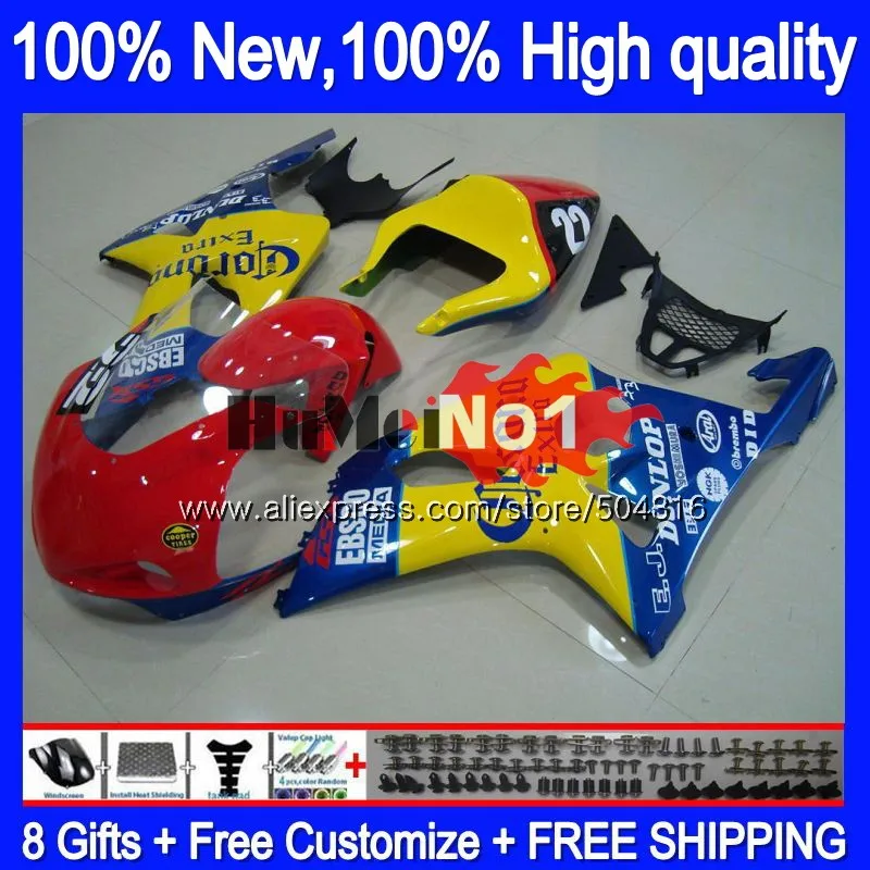 

Корпус для SUZUKI GSXR 1000 GSX-R1000 GSXR1000 1000CC Race yellow 19MC.56 GSXR-1000 K2 GSX R1000 2000 2001 2002 00 01 02 обтекатель