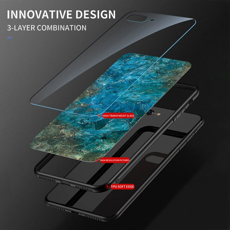 Градиентный мраморный чехол для redmi note 8 pro 8a 7 7a k20 из закаленного стекла xiaomi mi 9 t xiomi