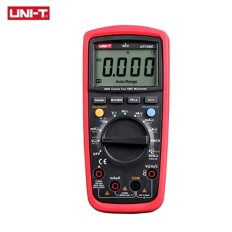 Цифровой мультиметр UNI-T UT139C с автоматическим выбором диапазона измеритель