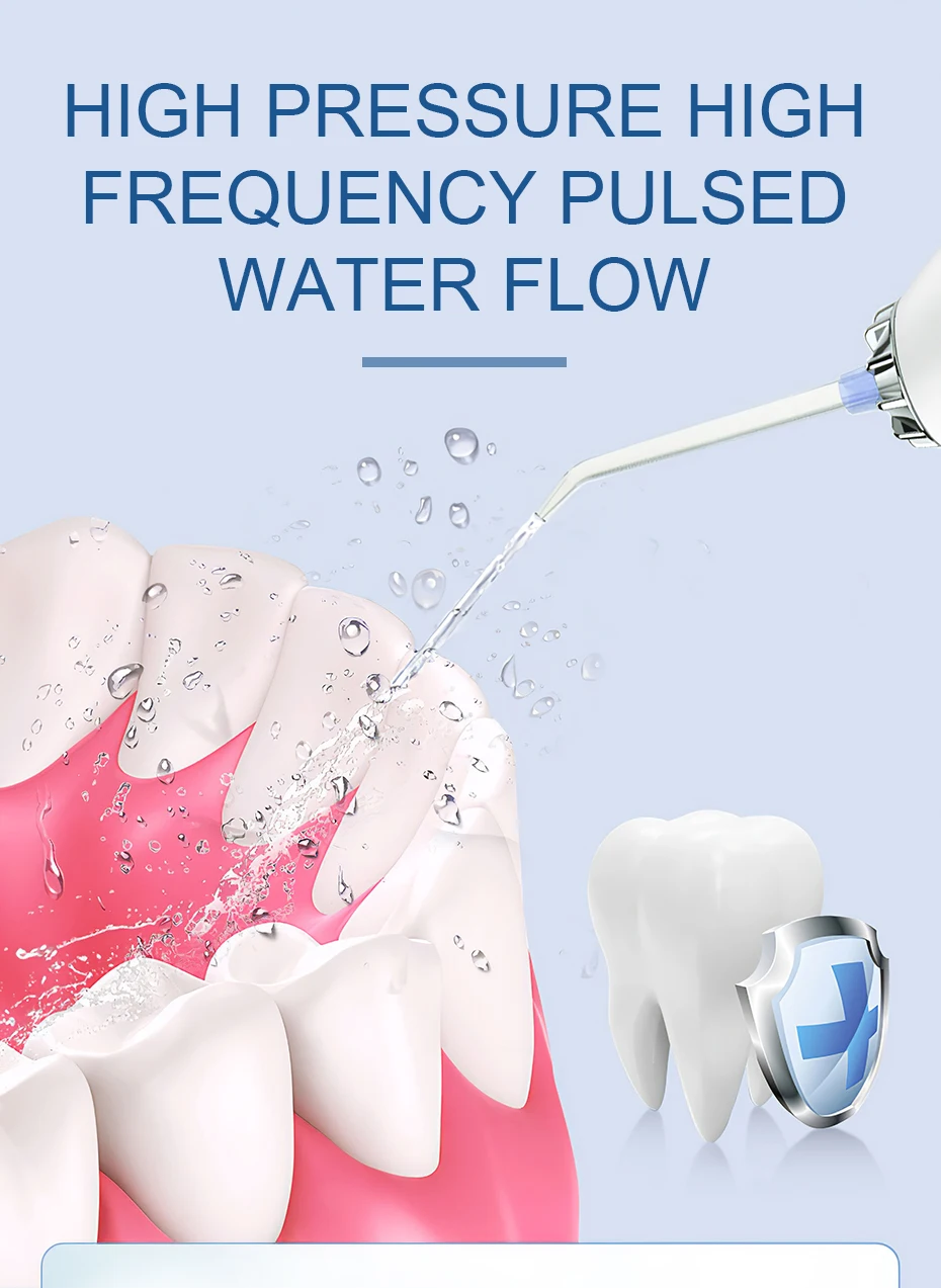 H20floss ирригатор для полости рта портативный водный ирригатор зубная нить 5 режимов USB перезаряжаемая струя воды 300 мл очиститель зубов