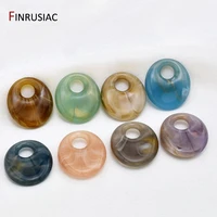 10pcspack korean fashion multicolor oval shape resin pendant handmade diy earring charms pendants material