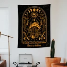 Психоделическая фотография настенная подвеска Луна схема фаз хиппи богемные гобелены Психоделическое ведро домашний декор