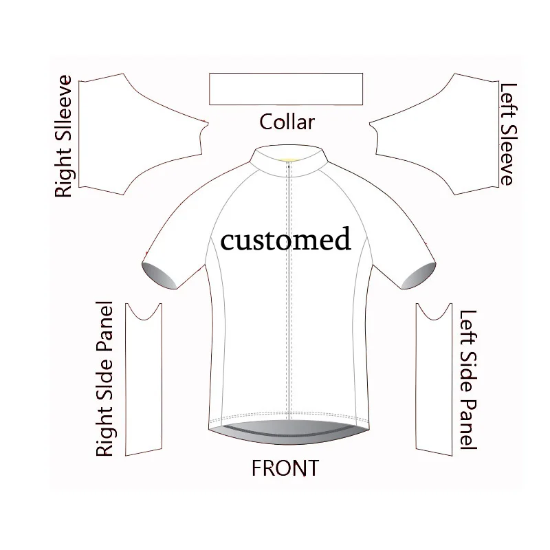 

Q2002 Customized cycling jersey men customed bicycle clothing 3D Gel Pad maillot/road bike wear funny jersey ropa de ciclismo