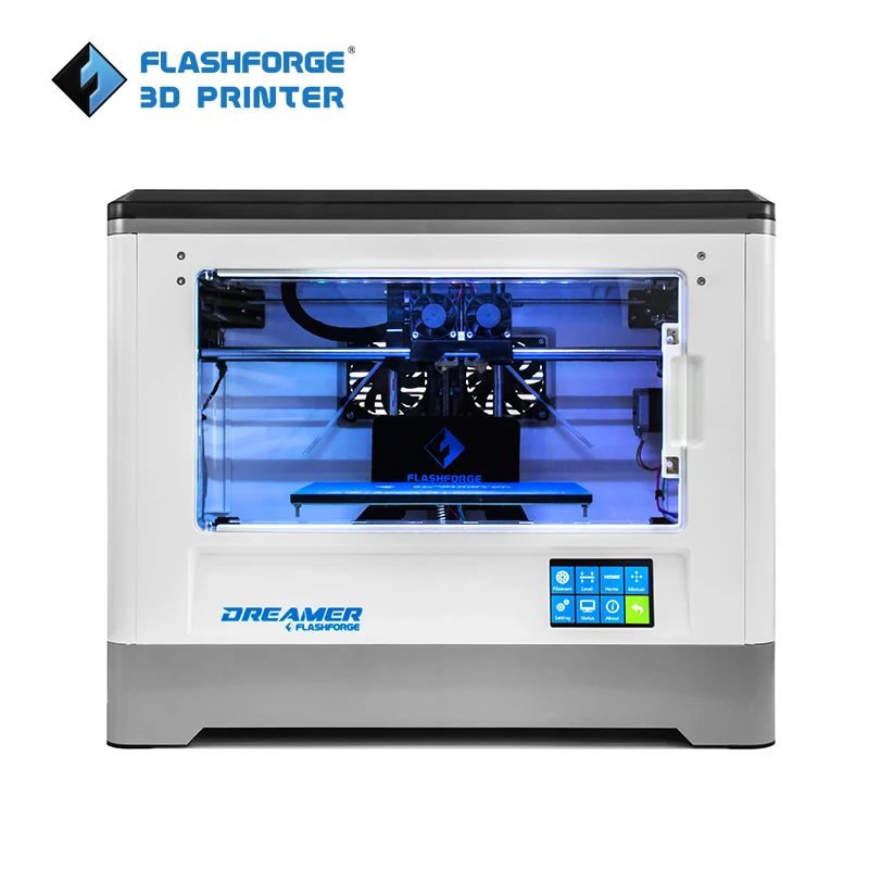 Online Flashforge Träumer 3D Drucker Wifi DIY Kit Dual Extruder Multi Material Druck Mehrsprachiges Interface Mit 2 Rolle PLA Filament